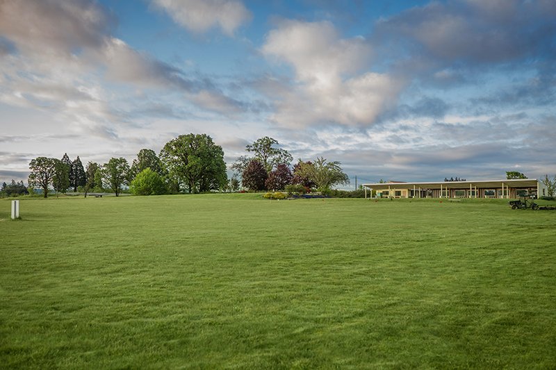 Golf course greenway and pro shop